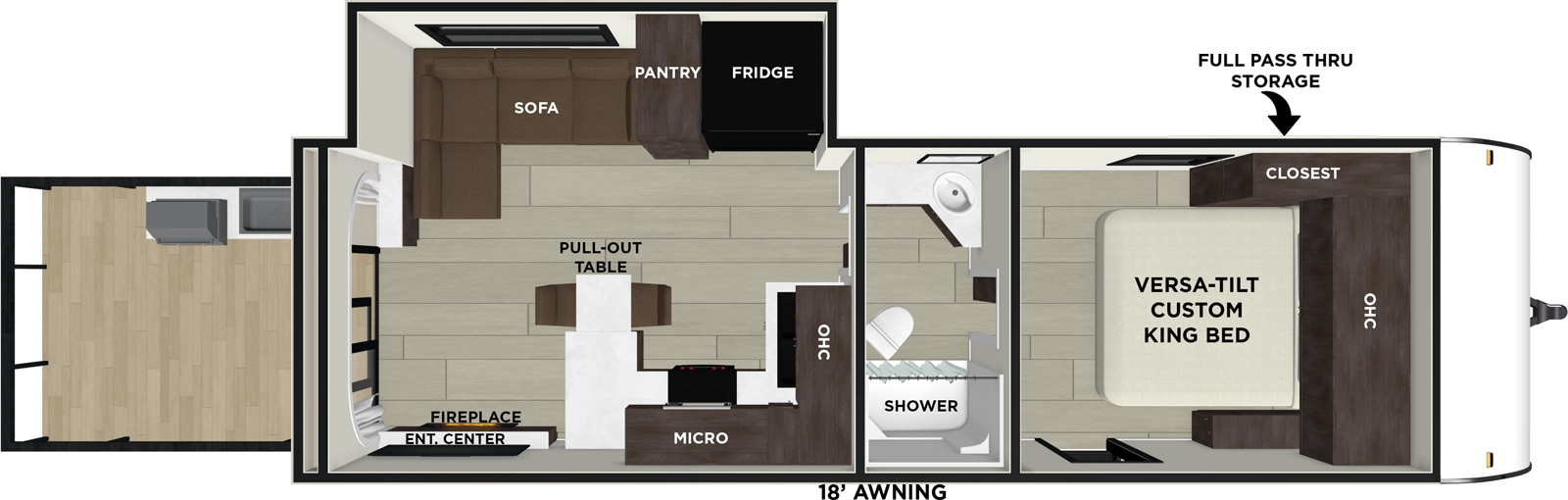 X Lite 22VERANDA Floorplan